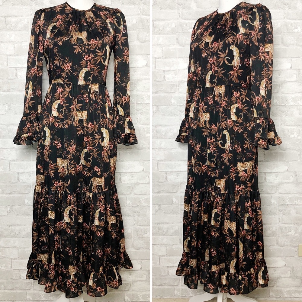 GENERATION LOVE NWOT Blaine Leopard Maxi Dress XS - Picture 3 of 16